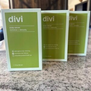 (3) Divi Scalp Serum Revitalize + Detoxify For Thin Hair 1 fl oz (30 mL)each New